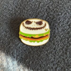 cheeseburger jack skellington pin